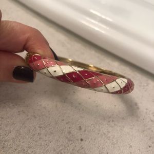 Enamel bangle bracelet